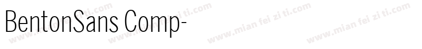 BentonSans Comp字体转换